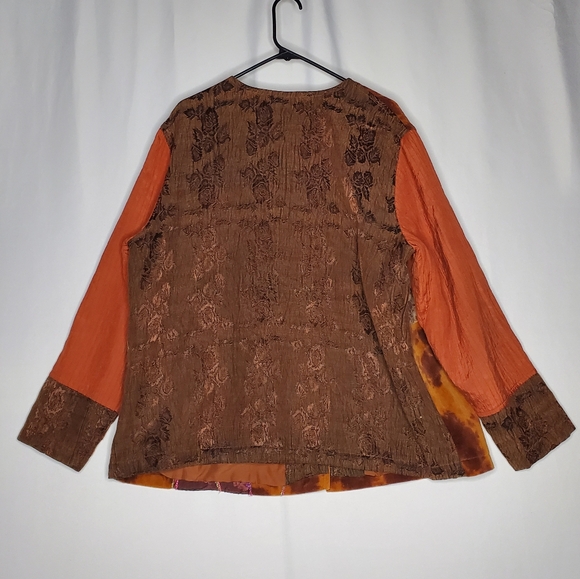 Coldwater Creek Artsy Jacket Womens 2X Multicolor Embroidered Vtg 90s Witchy - Picture 2 of 9